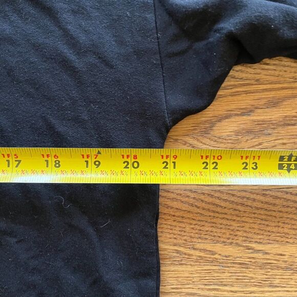 EILEEN FISHER Black Stretch Sweater Pull Over Hoodie  Women's Size XS - Picture 6 of 7